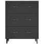 vidaXL Sideboard Schwarz 69,5x34x90 cm Holzwerkstoff vidaXL Sideboard Schwarz 69,5x34x90 cm Holzwerkstoff