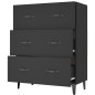 vidaXL Sideboard Schwarz 69,5x34x90 cm Holzwerkstoff vidaXL Sideboard Schwarz 69,5x34x90 cm Holzwerkstoff