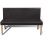 vidaXL Sitzbank 139,5 cm Dunkelbraun Kunstleder vidaXL Sitzbank 139,5 cm Dunkelbraun Kunstleder