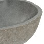 vidaXL Waschbecken Flussstein Oval 37-46 cm vidaXL Waschbecken Flussstein Oval 37-46 cm