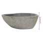 vidaXL Waschbecken Flussstein Oval 37-46 cm vidaXL Waschbecken Flussstein Oval 37-46 cm