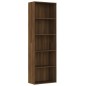 vidaXL Bücherregal 5 Fächer Braun Eiche 60x30x189 cm Holzwerkstoff vidaXL Bücherregal 5 Fächer Braun Eiche 60x30x189 cm Holzwerkstoff