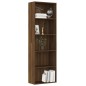 vidaXL Bücherregal 5 Fächer Braun Eiche 60x30x189 cm Holzwerkstoff vidaXL Bücherregal 5 Fächer Braun Eiche 60x30x189 cm Holzwerkstoff