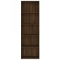 vidaXL Bücherregal 5 Fächer Braun Eiche 60x30x189 cm Holzwerkstoff vidaXL Bücherregal 5 Fächer Braun Eiche 60x30x189 cm Holzwerkstoff