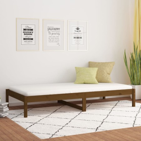 vidaXL Tagesbett Honigbraun 90x190 cm Massivholz Kiefer