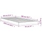 vidaXL Massivholzbett Schwarz 90x200 cm Kiefer vidaXL Massivholzbett Schwarz 90x200 cm Kiefer
