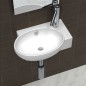 vidaXL Waschbecken mit Wasserhahn-Loch und Überlaufloch Keramik Weiß vidaXL Waschbecken mit Wasserhahn-Loch und Überlaufloch Keramik Weiß