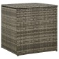 4-tlg. Garten-Lounge-Set mit Auflagen Poly Rattan Grau 4-tlg. Garten-Lounge-Set mit Auflagen Poly Rattan Grau