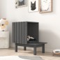 vidaXL Katzenhaus Grau 60x36x60 cm Massivholz Kiefer vidaXL Katzenhaus Grau 60x36x60 cm Massivholz Kiefer