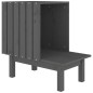 vidaXL Katzenhaus Grau 60x36x60 cm Massivholz Kiefer vidaXL Katzenhaus Grau 60x36x60 cm Massivholz Kiefer