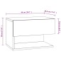 vidaXL Wand-Nachttisch Braun Eichen-Optik vidaXL Wand-Nachttisch Braun Eichen-Optik