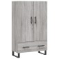 vidaXL Highboard Grau Sonoma 69,5x31x115 cm Holzwerkstoff vidaXL Highboard Grau Sonoma 69,5x31x115 cm Holzwerkstoff