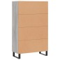 vidaXL Highboard Grau Sonoma 69,5x31x115 cm Holzwerkstoff vidaXL Highboard Grau Sonoma 69,5x31x115 cm Holzwerkstoff