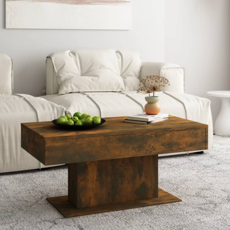 vidaXL Couchtisch Räuchereiche 96x50x45 cm Holzwerkstoff
