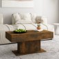 vidaXL Couchtisch Räuchereiche 96x50x45 cm Holzwerkstoff vidaXL Couchtisch Räuchereiche 96x50x45 cm Holzwerkstoff