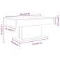 vidaXL Couchtisch Räuchereiche 96x50x45 cm Holzwerkstoff vidaXL Couchtisch Räuchereiche 96x50x45 cm Holzwerkstoff