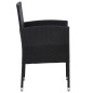 Gartenstühle 4 Stk. Poly Rattan Schwarz Gartenstühle 4 Stk. Poly Rattan Schwarz
