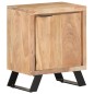 vidaXL Nachttisch 40x30x50 cm Akazie Massivholz mit Naturkanten vidaXL Nachttisch 40x30x50 cm Akazie Massivholz mit Naturkanten