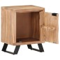 vidaXL Nachttisch 40x30x50 cm Akazie Massivholz mit Naturkanten vidaXL Nachttisch 40x30x50 cm Akazie Massivholz mit Naturkanten