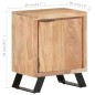 vidaXL Nachttisch 40x30x50 cm Akazie Massivholz mit Naturkanten vidaXL Nachttisch 40x30x50 cm Akazie Massivholz mit Naturkanten