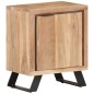 vidaXL Nachttisch 40x30x50 cm Akazie Massivholz mit Naturkanten vidaXL Nachttisch 40x30x50 cm Akazie Massivholz mit Naturkanten