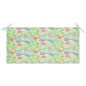 Gartenbank-Auflage Blattmuster 100x50x3 cm Oxford-Gewebe Gartenbank-Auflage Blattmuster 100x50x3 cm Oxford-Gewebe