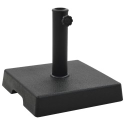 vidaXL Sonnenschirmfuß Quadratisch 8 kg Schwarz Polyharz