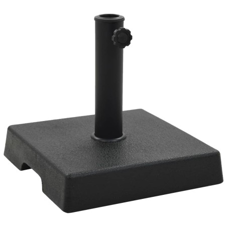 vidaXL Sonnenschirmfuß Quadratisch 8 kg Schwarz Polyharz