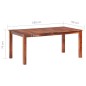 vidaXL Esstisch 180x90x76 cm Massivholz vidaXL Esstisch 180x90x76 cm Massivholz