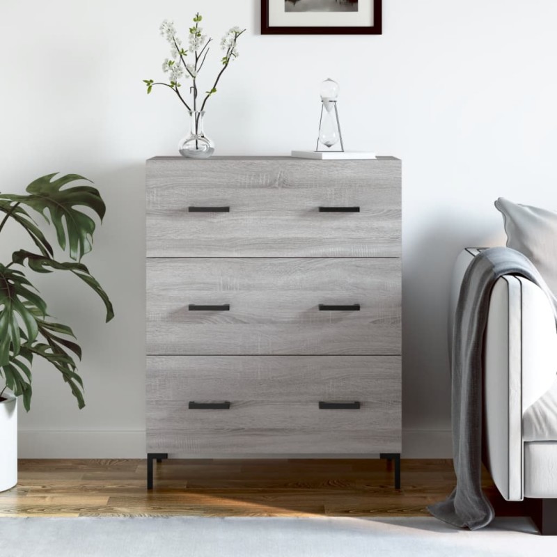 vidaXL Sideboard Grau Sonoma 69,5x34x90 cm Holzwerkstoff vidaXL Sideboard Grau Sonoma 69,5x34x90 cm Holzwerkstoff