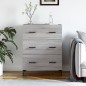 vidaXL Sideboard Grau Sonoma 69,5x34x90 cm Holzwerkstoff vidaXL Sideboard Grau Sonoma 69,5x34x90 cm Holzwerkstoff