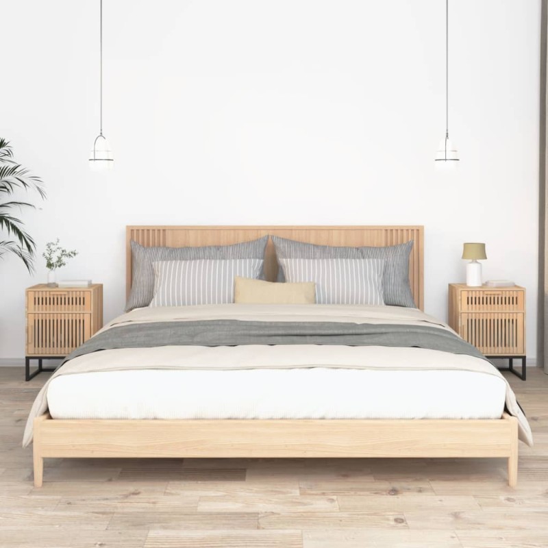 vidaXL Nachttische 2 Stk. 40x30x55,5 cm Holzwerkstoff & Eisen vidaXL Nachttische 2 Stk. 40x30x55,5 cm Holzwerkstoff & Eisen