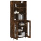 vidaXL Highboard Räuchereiche 69,5x34x180 cm Holzwerkstoff vidaXL Highboard Räuchereiche 69,5x34x180 cm Holzwerkstoff