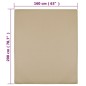 vidaXL Spannbettlaken 2 Stk. Jersey Taupe 160x200 cm Baumwolle vidaXL Spannbettlaken 2 Stk. Jersey Taupe 160x200 cm Baumwolle