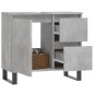 vidaXL Badschrank Betongrau 65x33x60 cm Holzwerkstoff vidaXL Badschrank Betongrau 65x33x60 cm Holzwerkstoff