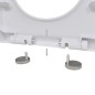 vidaXL Toilettensitze mit Absenkautomatik 2 Stk. Kunststoff Weiß vidaXL Toilettensitze mit Absenkautomatik 2 Stk. Kunststoff Weiß