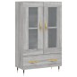 vidaXL Highboard Grau Sonoma 69,5x31x115 cm Holzwerkstoff vidaXL Highboard Grau Sonoma 69,5x31x115 cm Holzwerkstoff