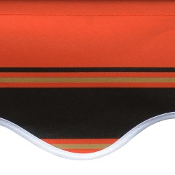 vidaXL Markisenbespannung Canvas Orange & Braun 450x300 cm