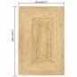 vidaXL Teppich Handgefertigt Jute Natur 80x160 cm vidaXL Teppich Handgefertigt Jute Natur 80x160 cm