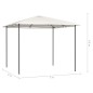 vidaXL Pavillon 3x3x2,6 m Creme 160 g/m² vidaXL Pavillon 3x3x2,6 m Creme 160 g/m²