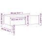 vidaXL Couchtisch Sonoma-Eiche 90x50x36,5 cm Holzwerkstoff vidaXL Couchtisch Sonoma-Eiche 90x50x36,5 cm Holzwerkstoff