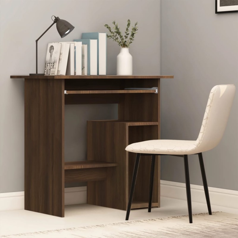 vidaXL Schreibtisch Braun Eichen-Optik 80x45x74 cm Holzwerkstoff vidaXL Schreibtisch Braun Eichen-Optik 80x45x74 cm Holzwerkstoff