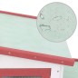 vidaXL Großer Kaninchenstall Rot und Weiß 204x45x85 cm Holz vidaXL Großer Kaninchenstall Rot und Weiß 204x45x85 cm Holz