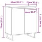 vidaXL Sideboard Räuchereiche 60x35x70 cm Holzwerkstoff vidaXL Sideboard Räuchereiche 60x35x70 cm Holzwerkstoff