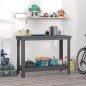 vidaXL Werkbank Grau 110x50x80 cm Massivholz Kiefer vidaXL Werkbank Grau 110x50x80 cm Massivholz Kiefer