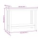 vidaXL Werkbank Grau 110x50x80 cm Massivholz Kiefer vidaXL Werkbank Grau 110x50x80 cm Massivholz Kiefer