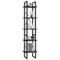 vidaXL Bücherregal 5 Fächer Schwarz 40x30x175 cm Holzwerkstoff vidaXL Bücherregal 5 Fächer Schwarz 40x30x175 cm Holzwerkstoff