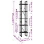 vidaXL Bücherregal 5 Fächer Schwarz 40x30x175 cm Holzwerkstoff vidaXL Bücherregal 5 Fächer Schwarz 40x30x175 cm Holzwerkstoff