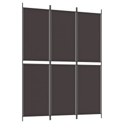 vidaXL 3-tlg. Paravent Braun 150x200 cm Stoff