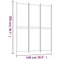 vidaXL 3-tlg. Paravent Braun 150x200 cm Stoff vidaXL 3-tlg. Paravent Braun 150x200 cm Stoff